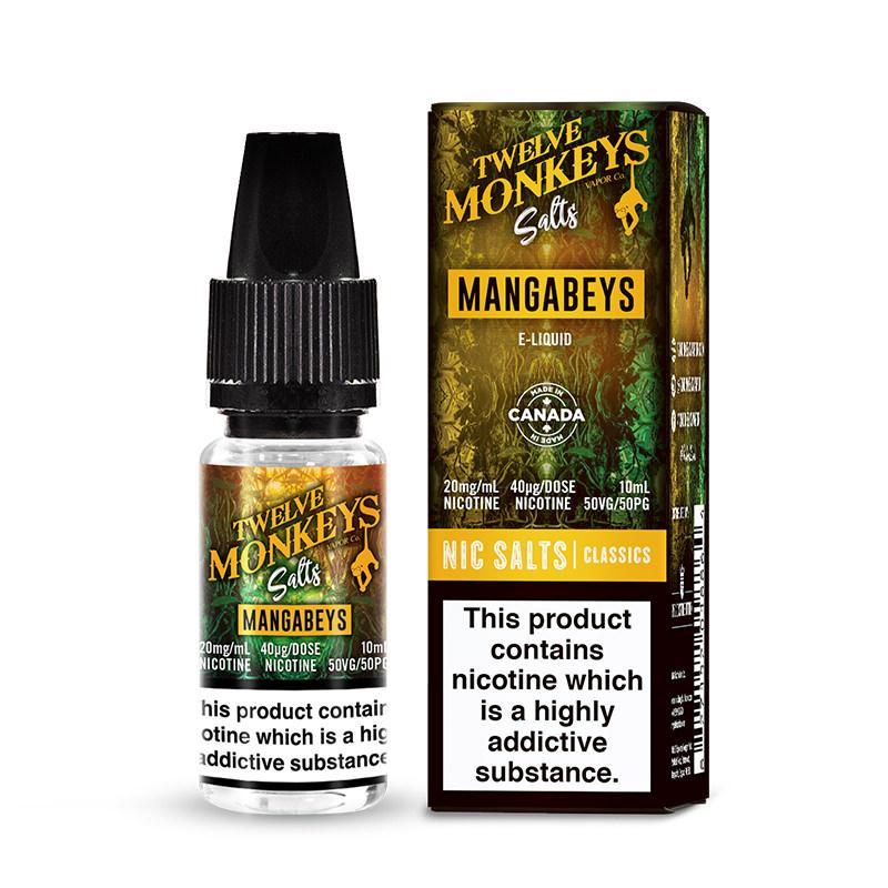 MANGABEYS NICOTINE SALT E-LIQUID BY TWELVE MONKEYS SALTS - Eliquids Outlet