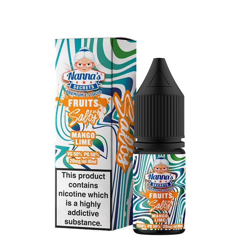 MANGO LIME NICOTINE SALT E-LIQUIDS BY NANNA'S SECRET FRUITS SALTY - Eliquids Outlet
