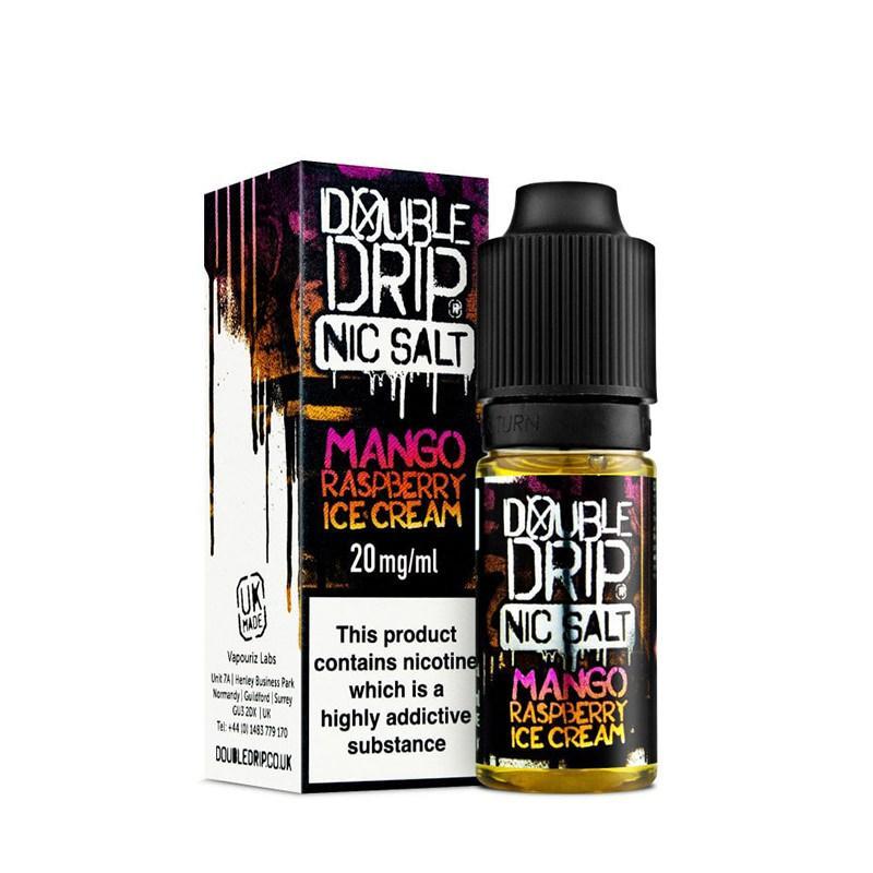 MANGO RASPBERRY ICE CREAM NIC SALT E-LIQUID BY DOUBLE DRIP - Eliquids Outlet