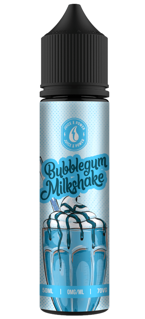 BUBBLEGUM MILKSHAKE E LIQUID BY JUICE 'N' POWER 50ML 70VG