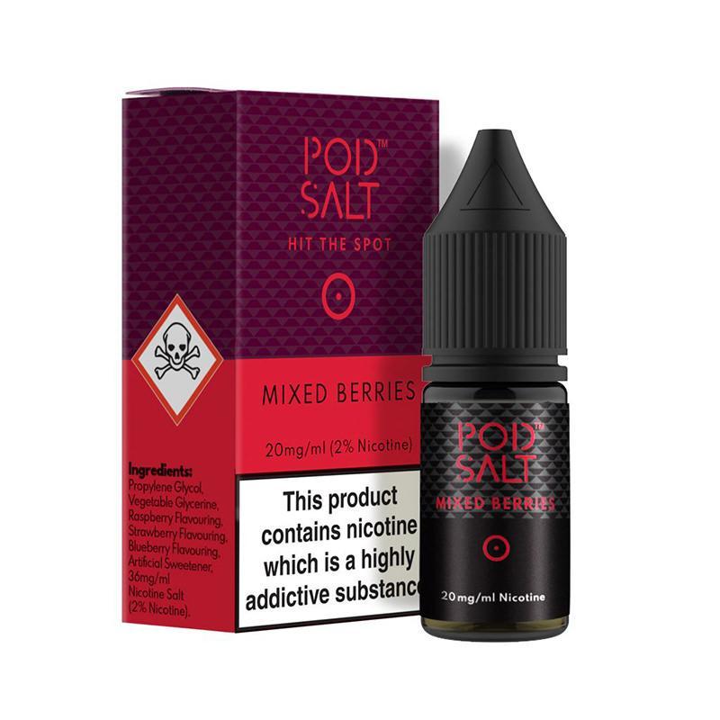 MIXED BERRIES NICOTINE SALT E-LIQUID BY POD SALT CORE RANGE - Eliquids Outlet