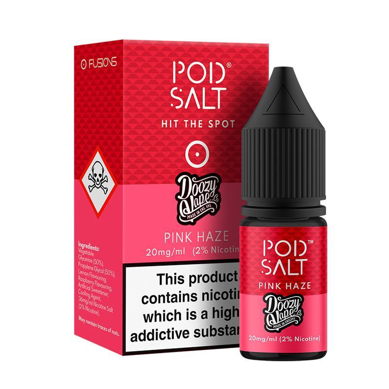 PINK HAZE NICOTINE SALT E-LIQUID BY POD SALT FUSIONS RANGE - Eliquids Outlet