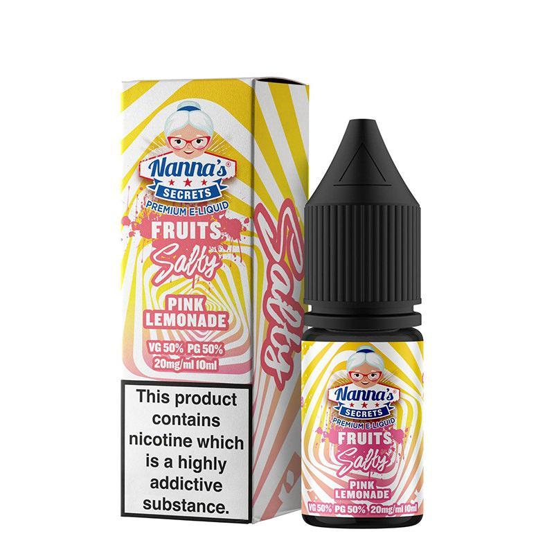 PINK LEMONADE NICOTINE SALT E-LIQUIDS BY NANNA'S SECRET FRUITS SALTY - Eliquids Outlet
