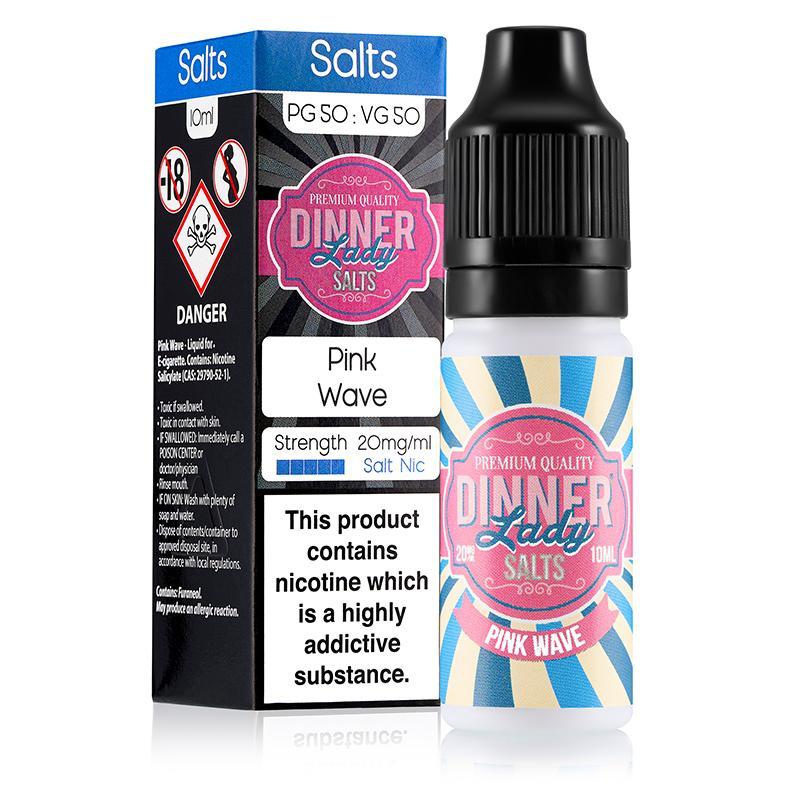 PINK WAVE NICOTINE SALT E-LIQUID BY DINNER LADY SALTS - Eliquids Outlet