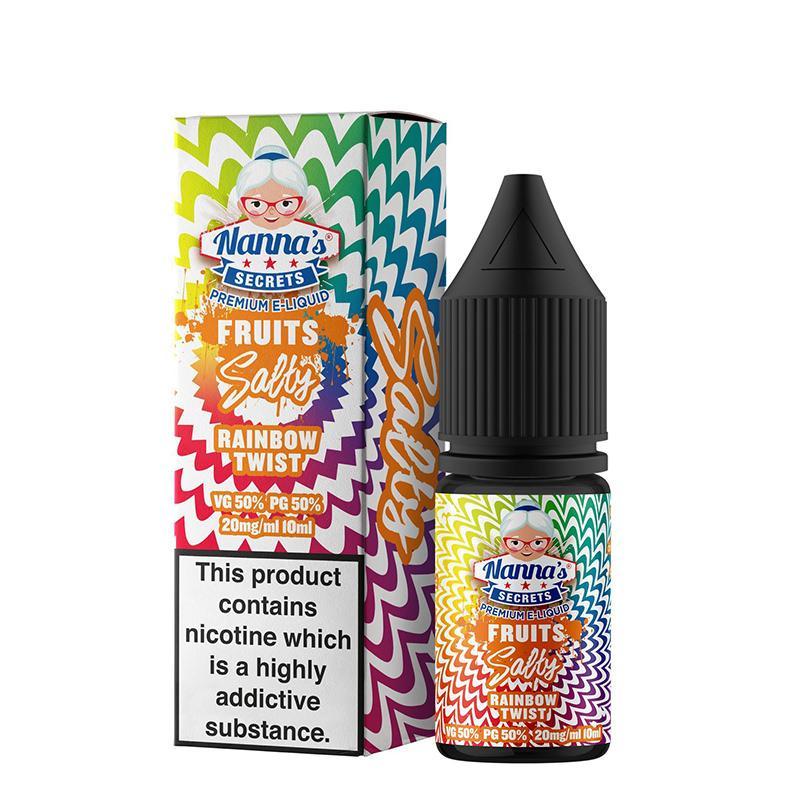 RAINBOW TWIST NICOTINE SALT E-LIQUIDS BY NANNA'S SECRET FRUITS SALTY - Eliquids Outlet