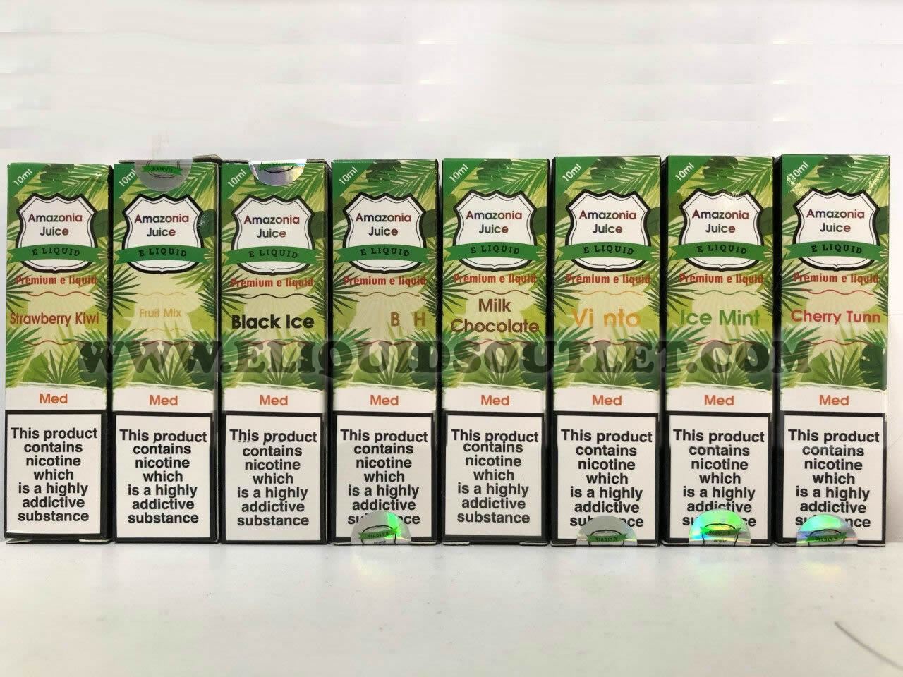 STRAWBERRY E LIQUID BY AMAZONIA JUICE 10ML 50VG - Eliquids Outlet