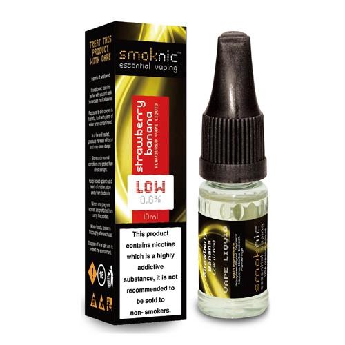 STRAWBERRY BANANA E LIQUID BY SMOKNIC 10ML 70VG - Eliquids Outlet