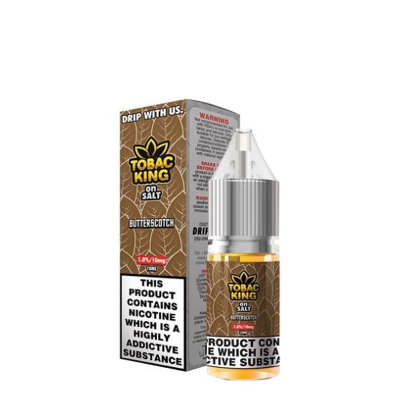 BUTTERSCOTCH NICOTINE SALT E-LIQUID BY TOBAC KING ON SALT - Eliquids Outlet