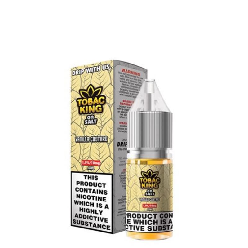 VANILLA CUSTARD NICOTINE SALT E-LIQUID BY TOBAC KING ON SALT - Eliquids Outlet