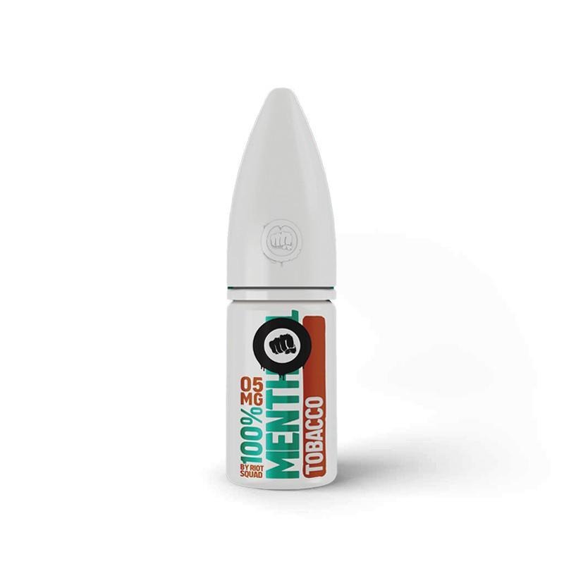 TOBACCO NICOTINE SALT E-LIQUID BY RIOT SQUAD 100% MENTHOL - Eliquids Outlet