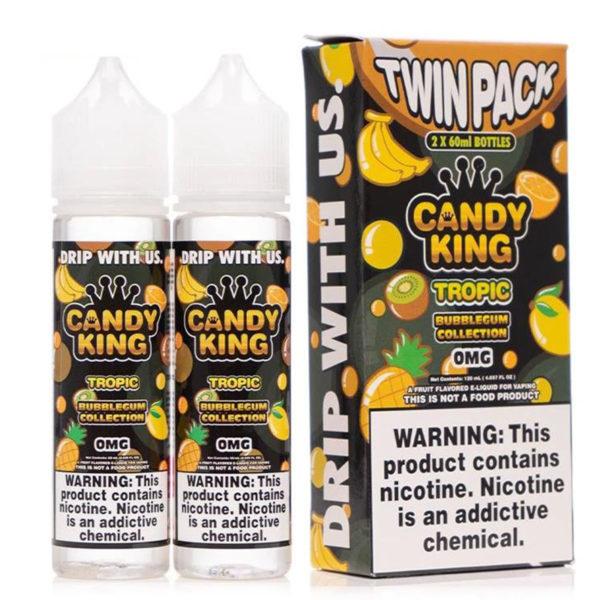 TROPIC E LIQUID BY CANDY KING BUBBLEGUM (2 X 50ML) 100ML 70VG - Eliquids Outlet
