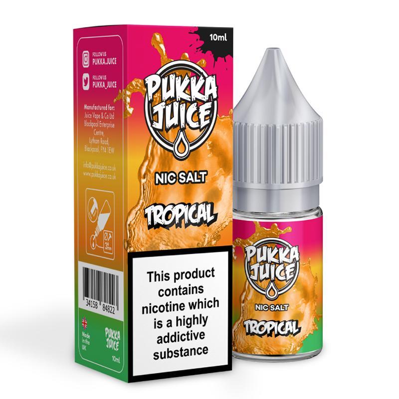 TROPICAL BY PUKKA JUICE NIC SALT E-LIQUID - Eliquids Outlet