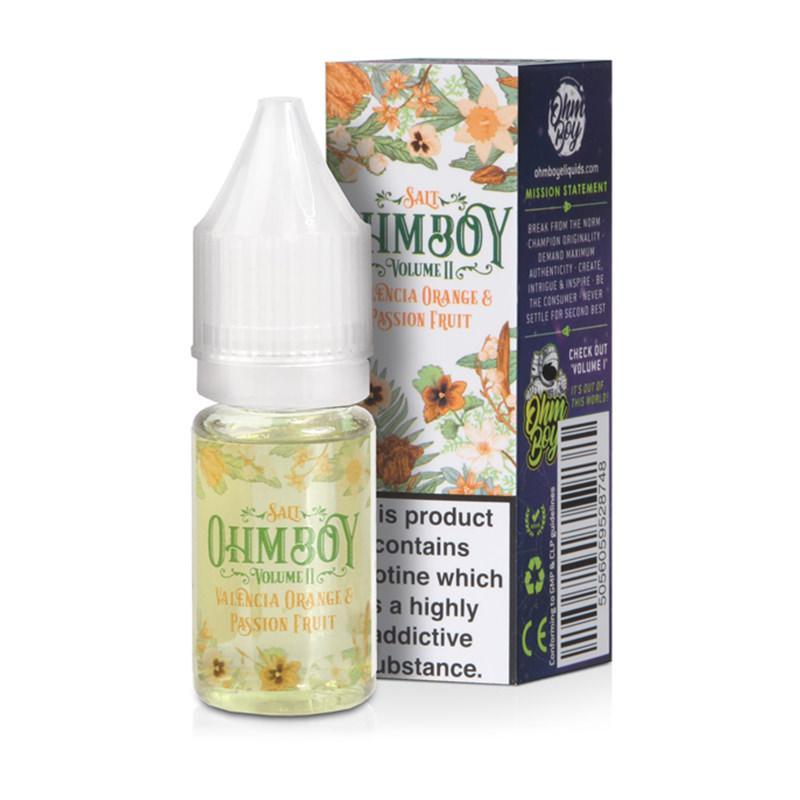 VALENCIA ORANGE & PASSION FRUIT NICOTINE SALT E-LIQUID BY OHM BOY VOLUME II - Eliquids Outlet