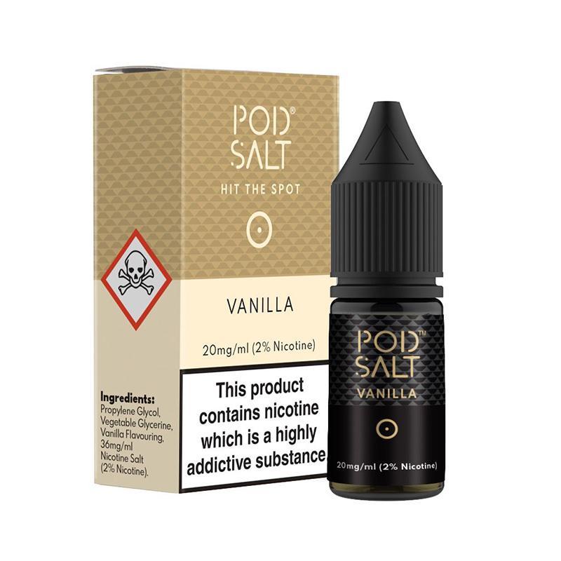 VANILLA NICOTINE SALT E-LIQUID BY POD SALT CORE RANGE - Eliquids Outlet
