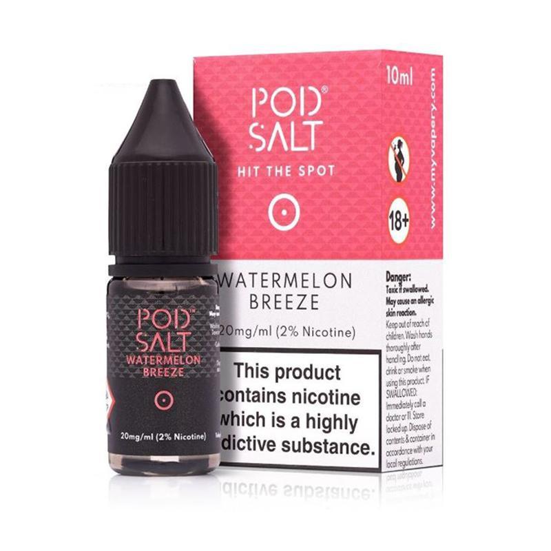 WATERMELON BREEZE NICOTINE SALT E-LIQUID BY POD SALT CORE RANGE - Eliquids Outlet