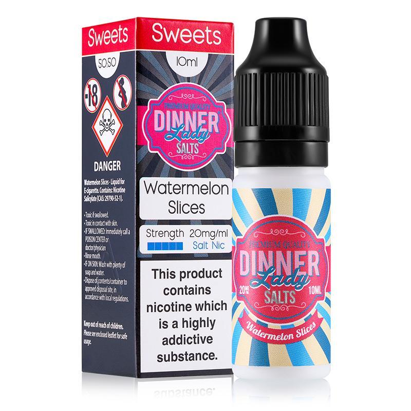WATERMELON SLICES NICOTINE SALT E-LIQUID BY DINNER LADY SALTS - Eliquids Outlet