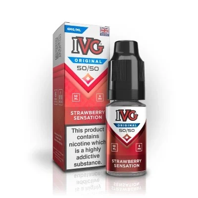 STRAWBERRY SENSATION TDP E LIQUID BY I VG 10ML 50VG
