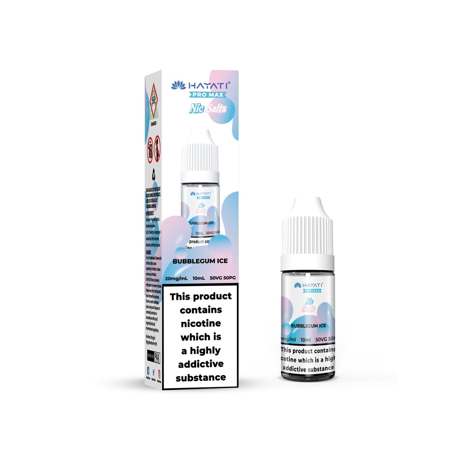BUBBLEGUM ICE NICOTINE SALT E-LIQUID BY CRYSTAL PRO MAX
