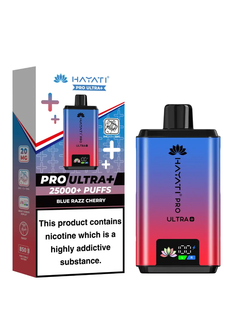 Hayati Pro Ultra Plus 25000+ Blue Razz Cherry