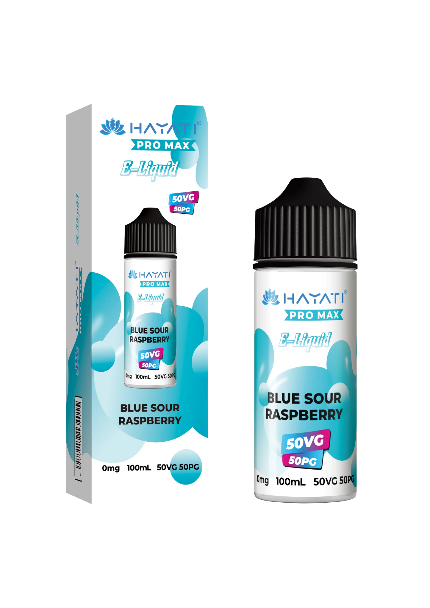 BLUE SOUR RASPBERRY HAYATI PRO MAX E LIQUID 100ML 50VG