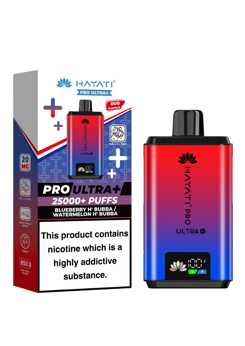 Hayati Pro Ultra Plus 25000+ Blueberry Hubba Bubba / Watermelon Hubba Bubba