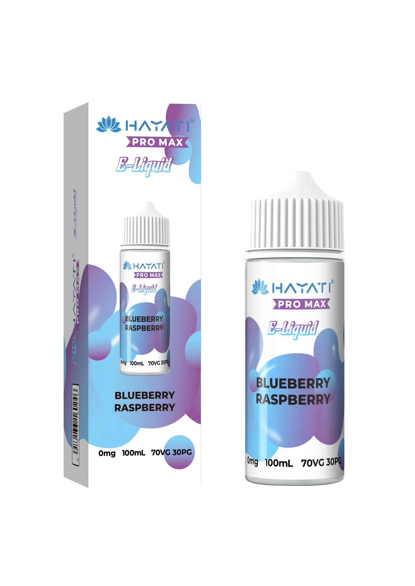 BLUEBERRY RASPBERRY  BY HAYATI PRO MAX E LIQUID 100ML 70VG