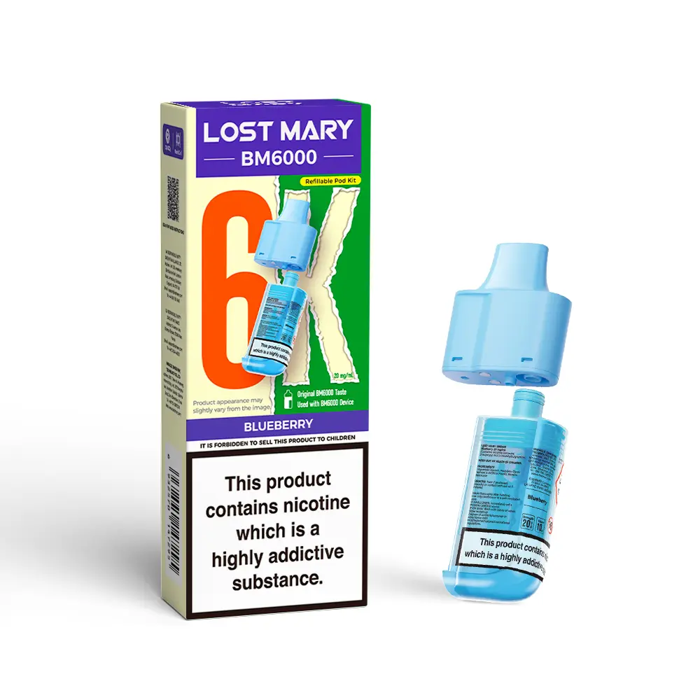 LOST MARY BM6000 BLUEBERRY PREFILLED REFILL PODS