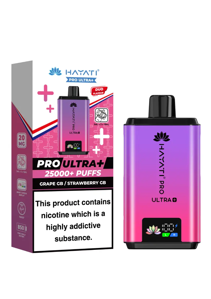 Hayati Pro Ultra Plus 25000+ Grape Gummy Bear / Straw Gummy Bear
