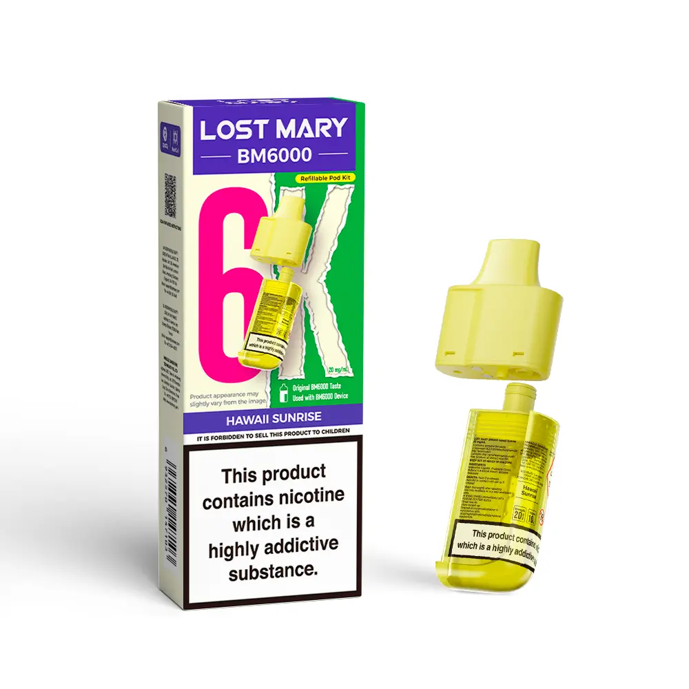 LOST MARY BM6000 HAWAII SUNRISE PREFILLED REFILL PODS