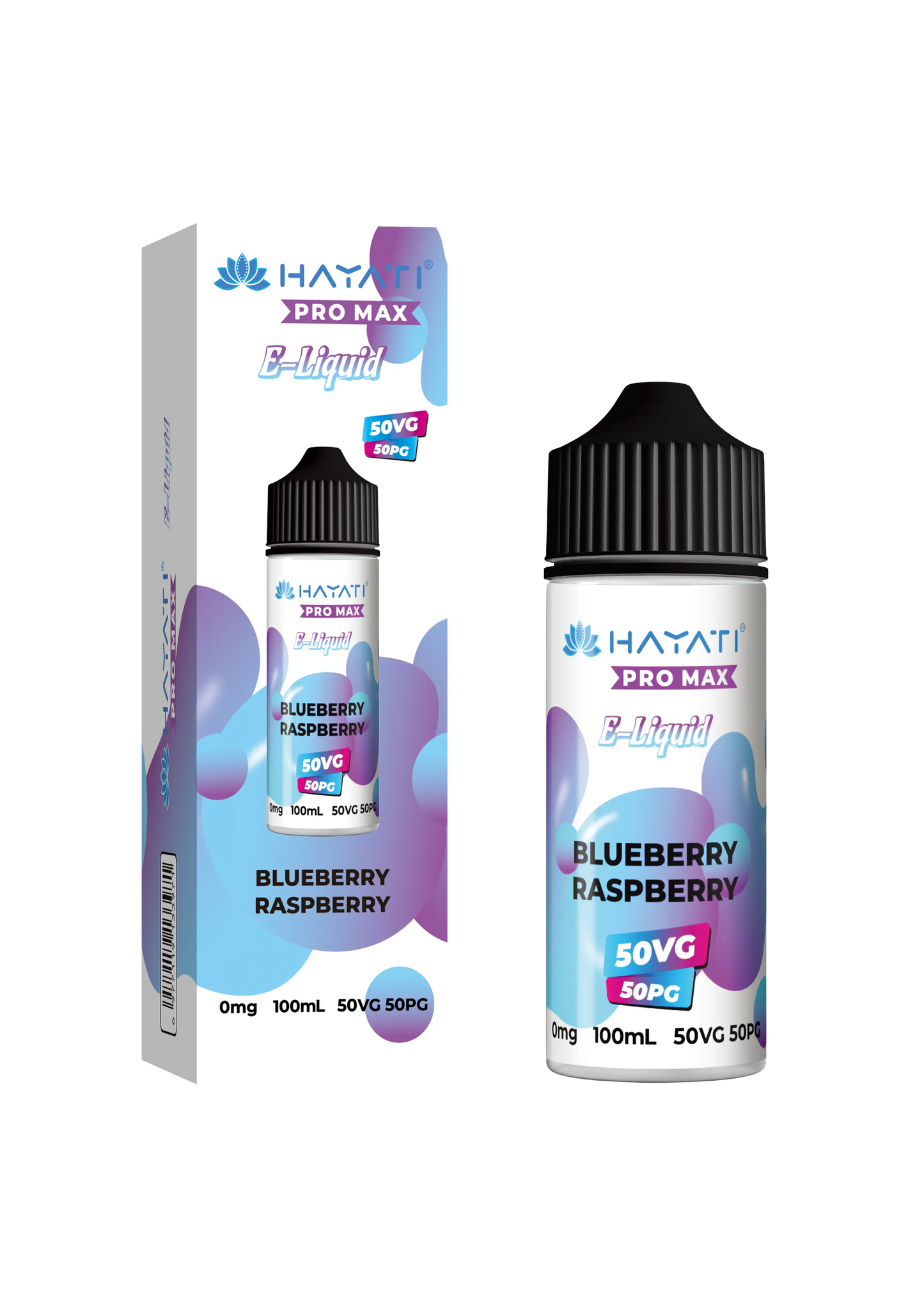 BLUEBERRY RASPBERRY  BY HAYATI PRO MAX E LIQUID 100ML 50VG