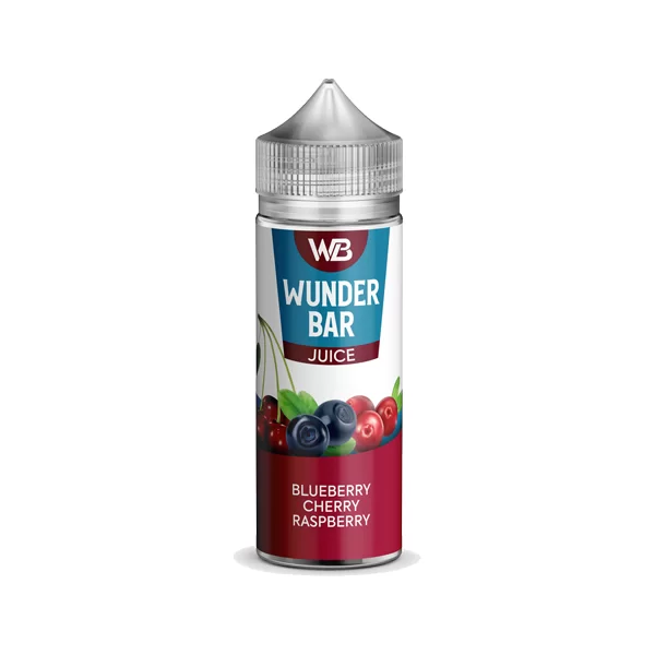 BLUEBERRY CHERRY CRANBERRY E LIQUID WUNDER BAR JUICE BY KINGSTON 100ML 50VG