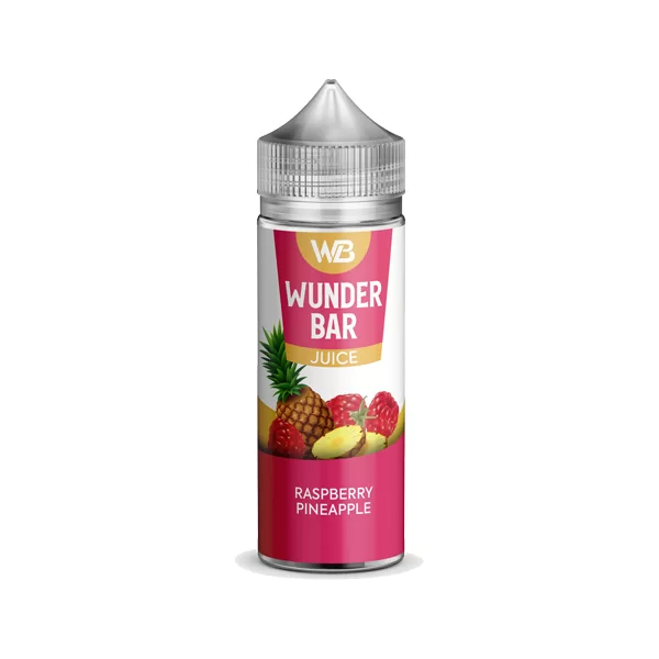 RASPBERRY PINEAPPLE E LIQUID WUNDER BAR JUICE BY KINGSTON 100ML 50VG