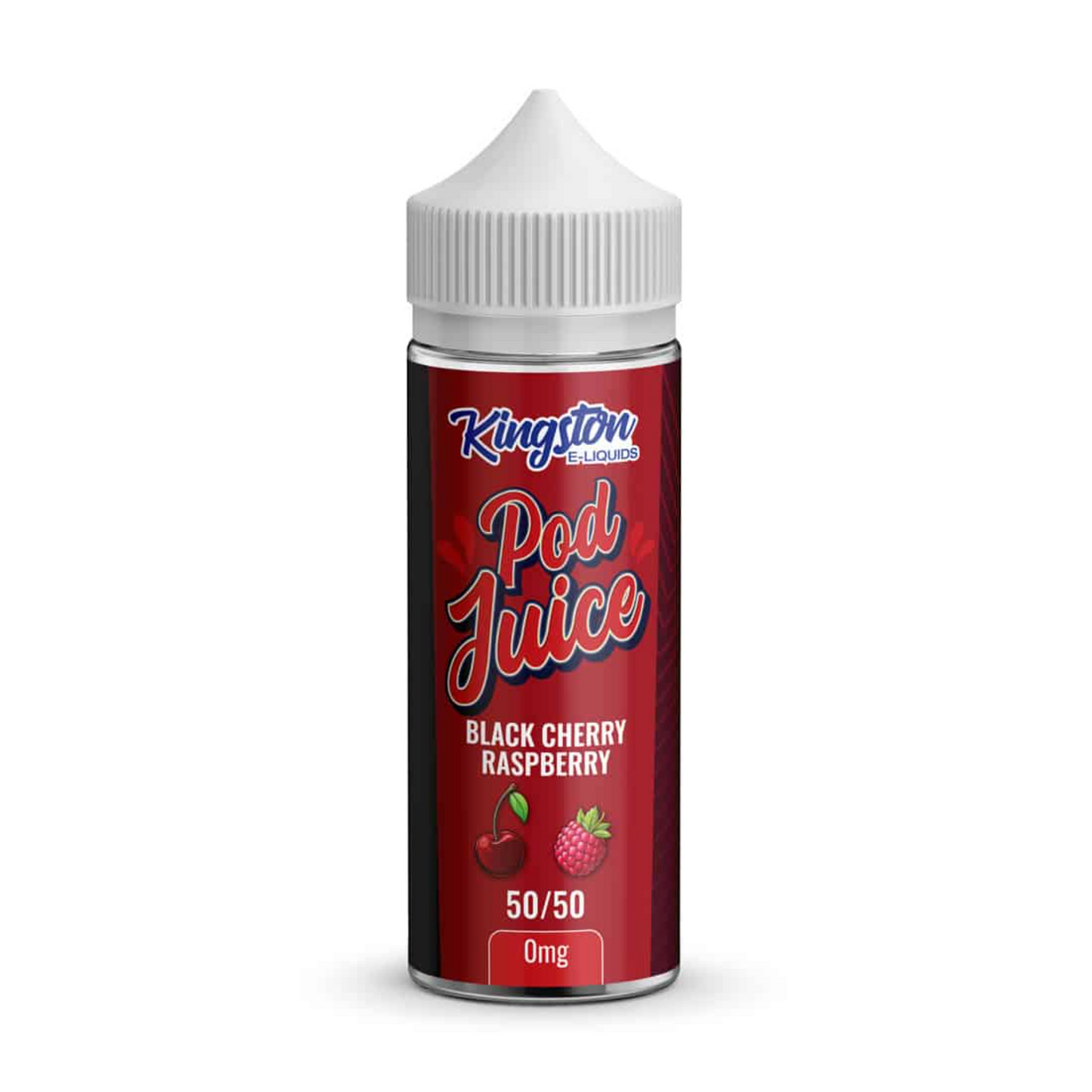BLACK CHERRY RASPBERRY E LIQUID POD JUICE BY KINGSTON 100ML 50VG