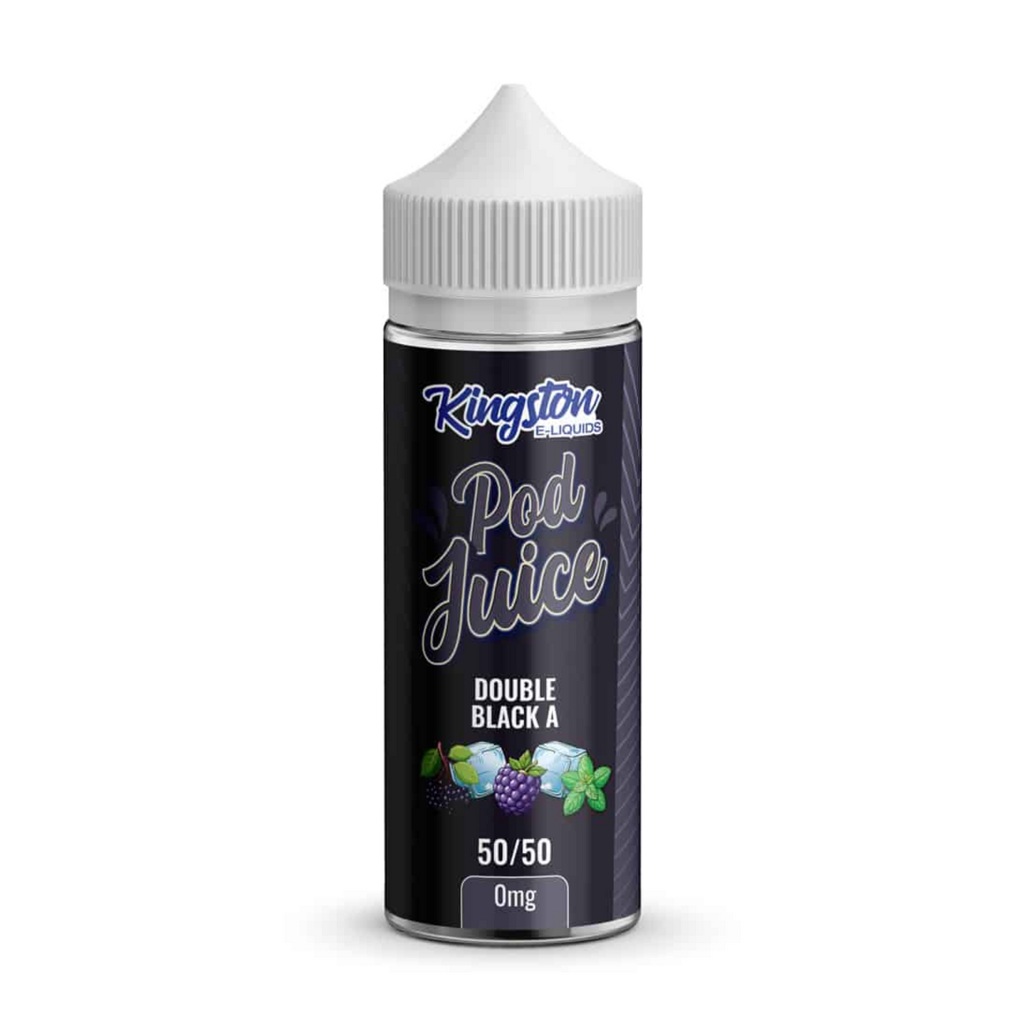 DOUBLE BLACK A E LIQUID POD JUICE BY KINGSTON 100ML 50VG