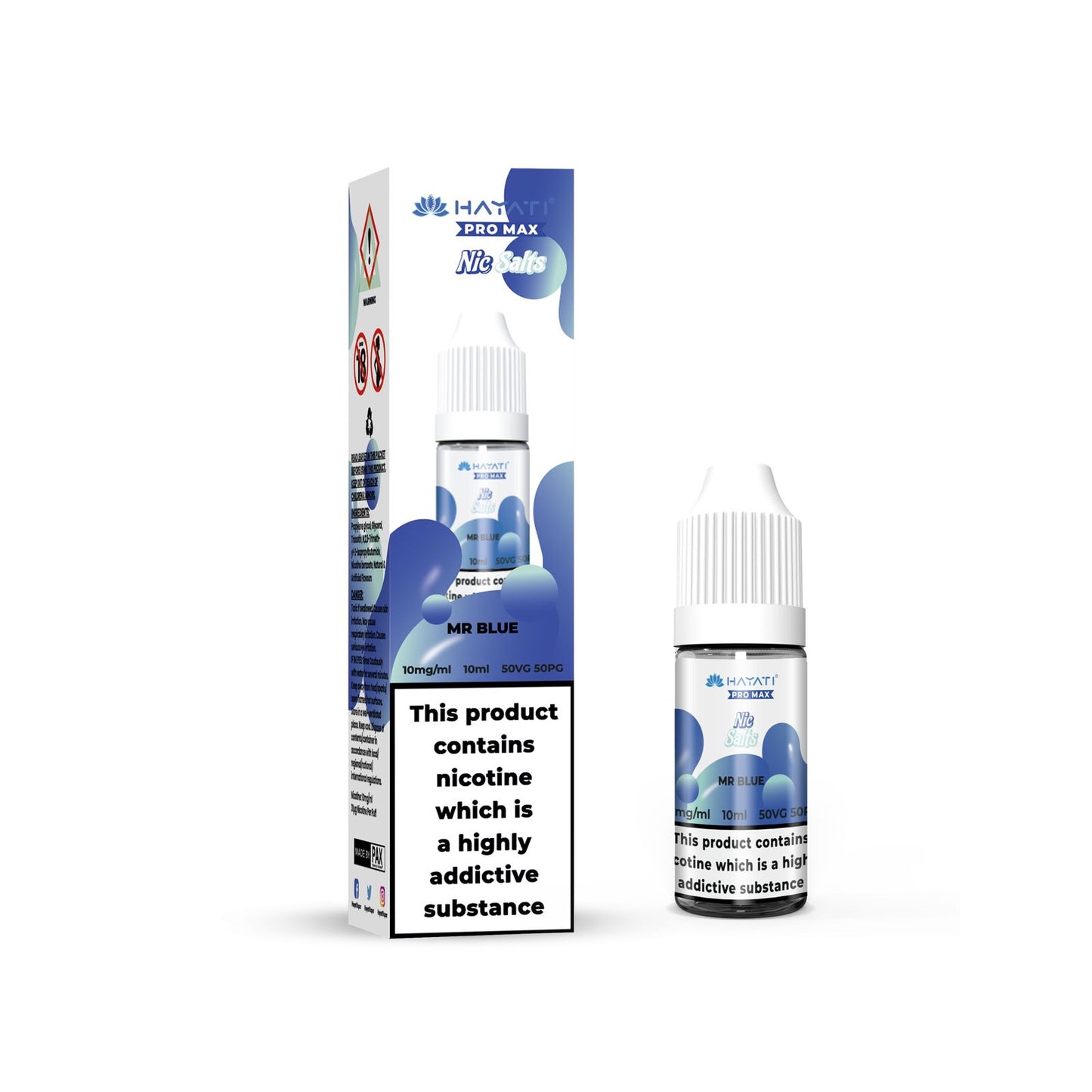 MR BLUE NICOTINE SALT E-LIQUID BY CRYSTAL PRO MAX