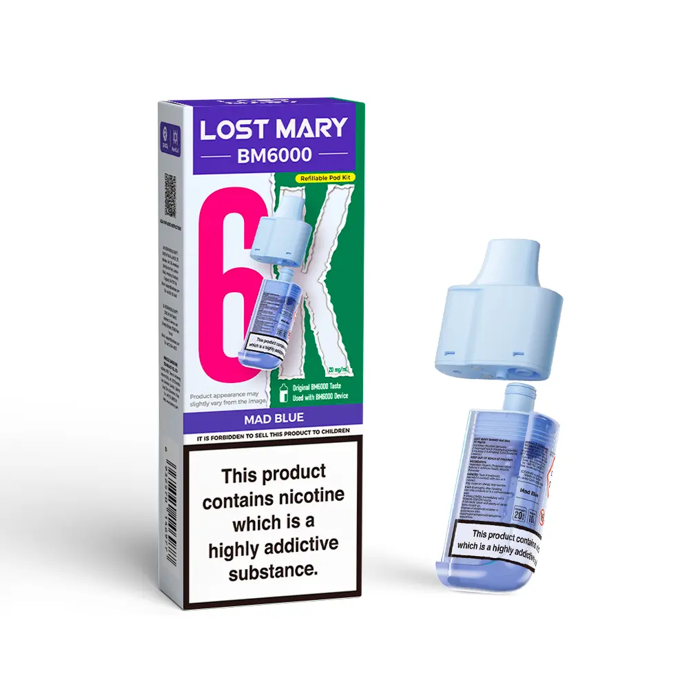 LOST MARY BM6000 MAD BLUE PREFILLED REFILL PODS