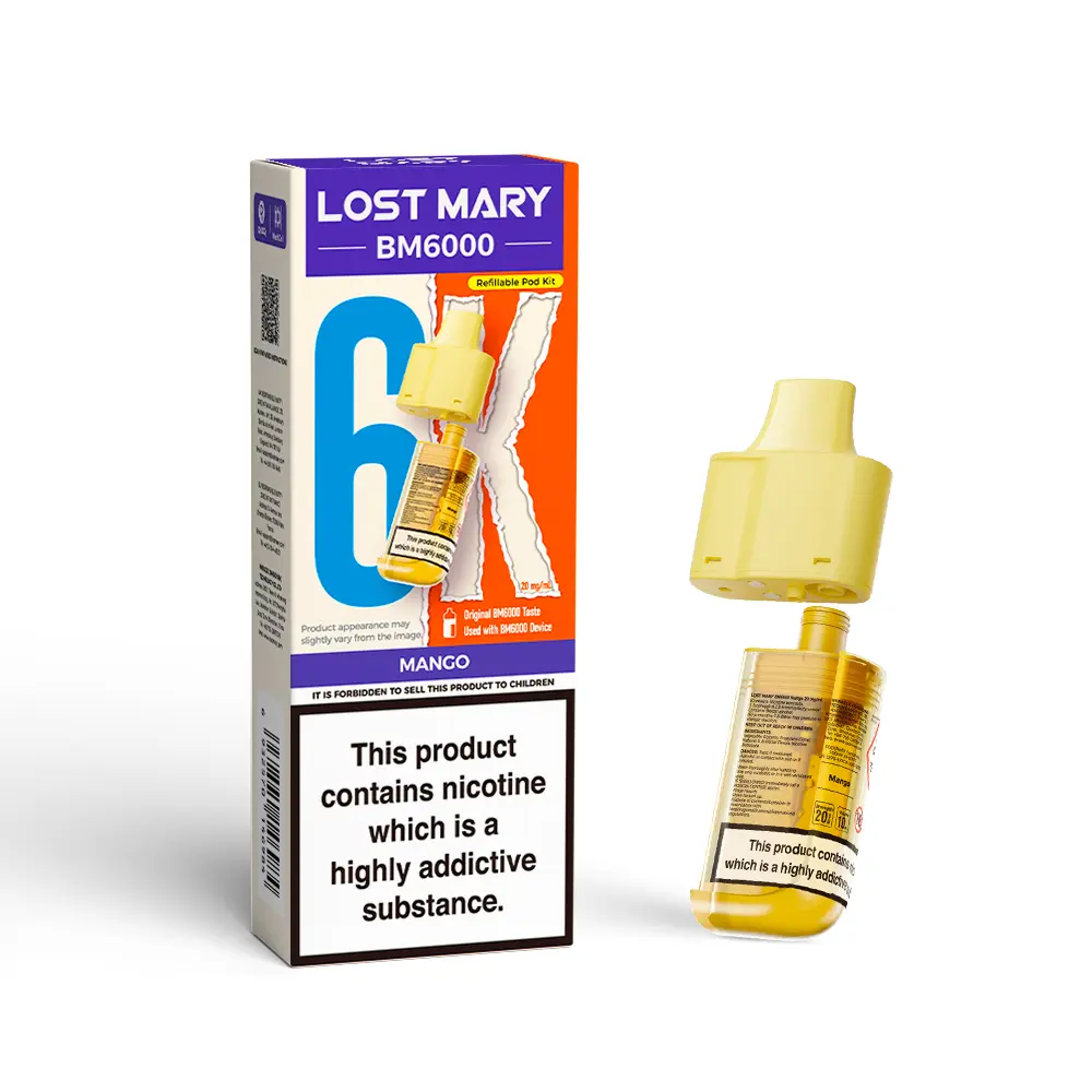 LOST MARY BM6000 MANGO PREFILLED REFILL PODS
