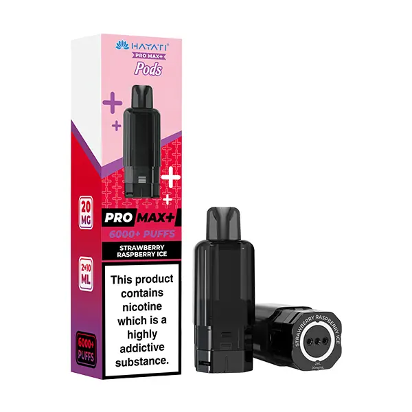 Hayati Pro Max 6000+ Refill Pods Strawberry Raspberry Ice