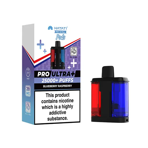 Hayati Pro Ultra Plus 25000+ Refill Pods Blueberry Raspberry