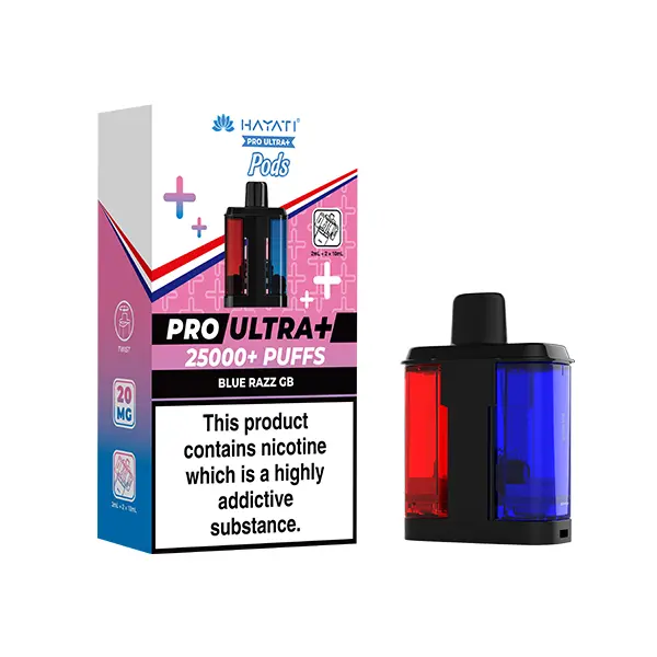 Hayati Pro Ultra Plus 25000+ Refill Pods Blue Razz Gummy Bear