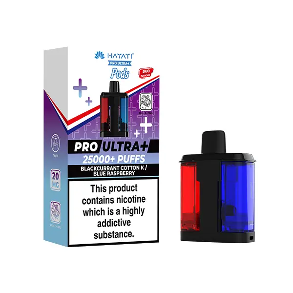 Hayati Pro Ultra Plus 25000+ Refill Pods Blackcurrant Cotton Candy / Blue Raspberry