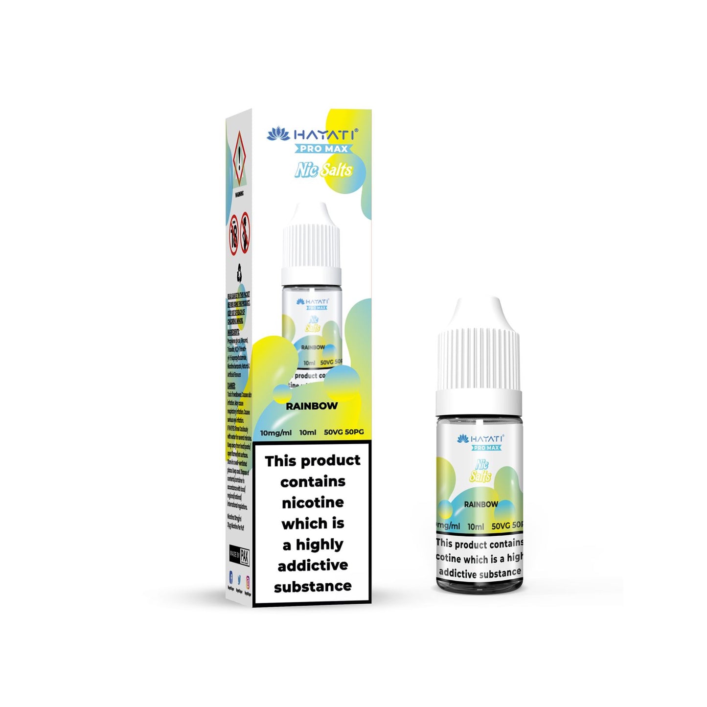 RAINBOW NICOTINE SALT E-LIQUID BY CRYSTAL PRO MAX