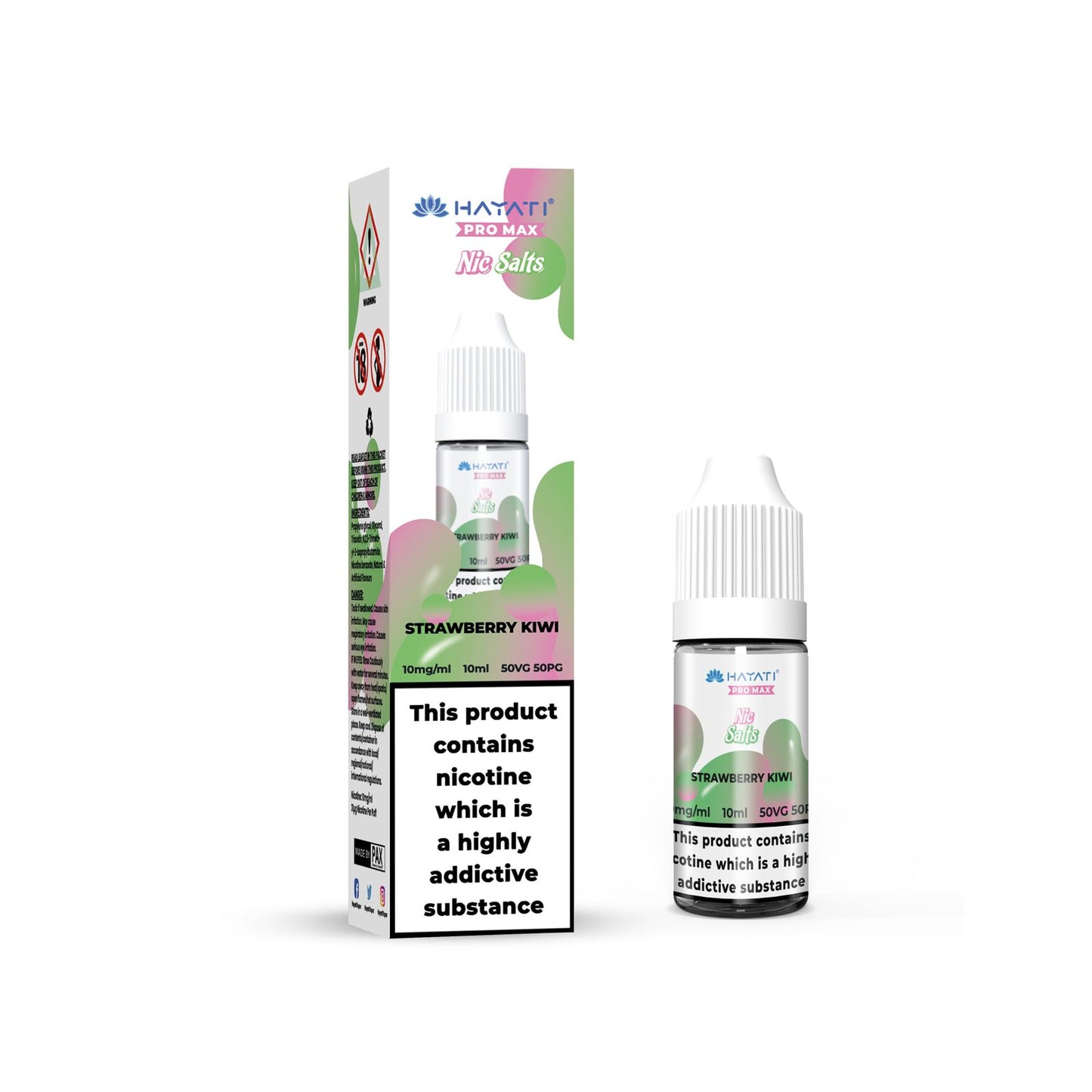 STRAWBERRY KIWI NICOTINE SALT E-LIQUID BY CRYSTAL PRO MAX