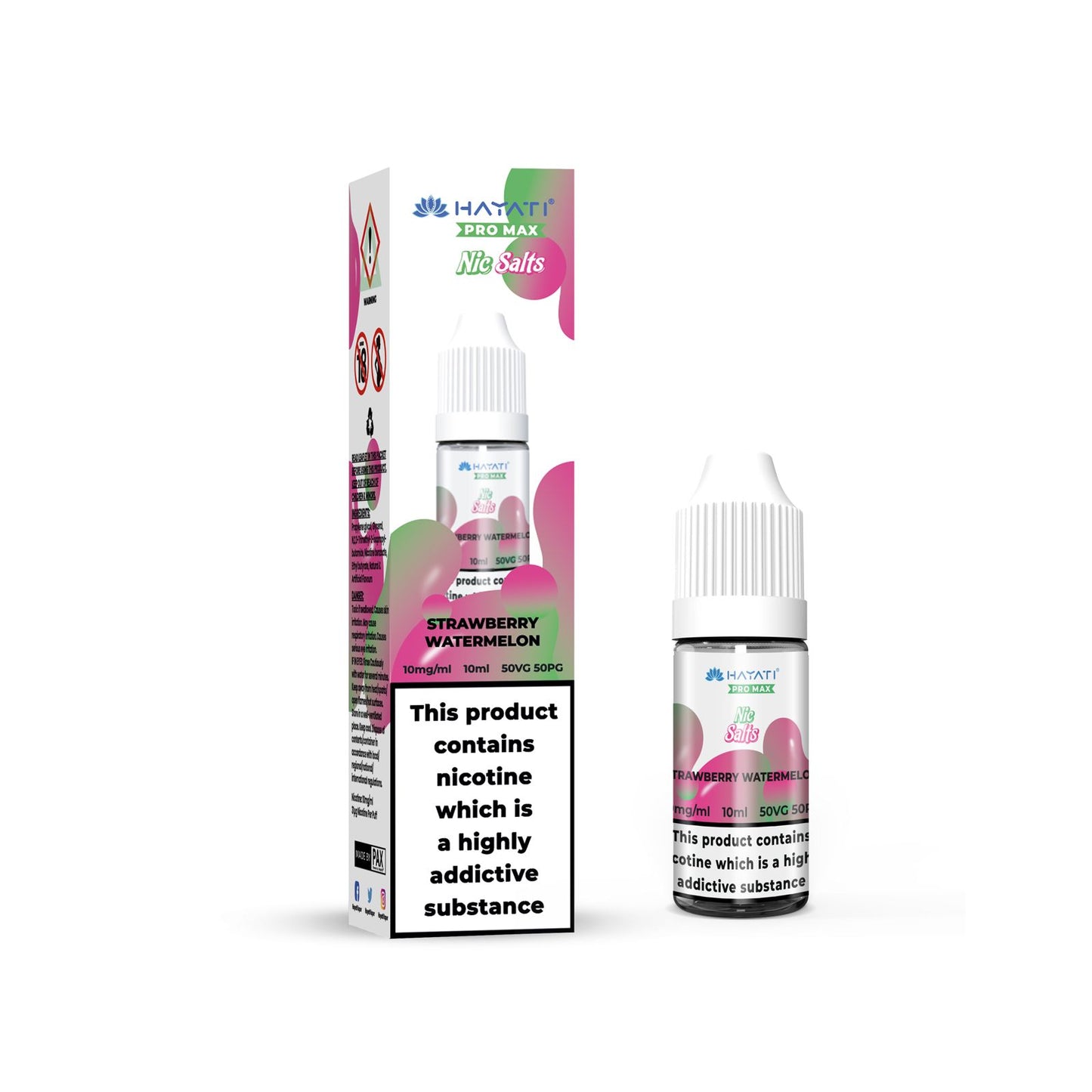 STRAWBERRY WATERMELON NICOTINE SALT E-LIQUID BY CRYSTAL PRO MAX