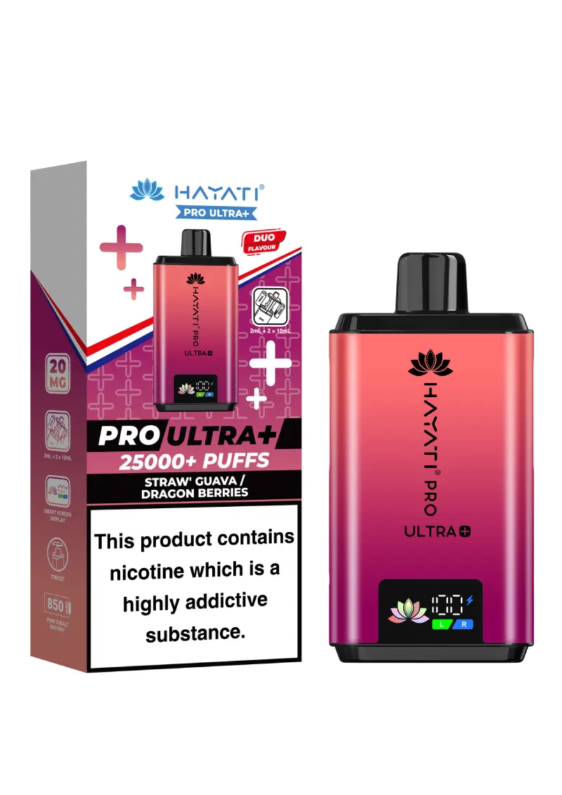 Hayati Pro Ultra Plus 25000+ Straw Guava / Dragon Berries