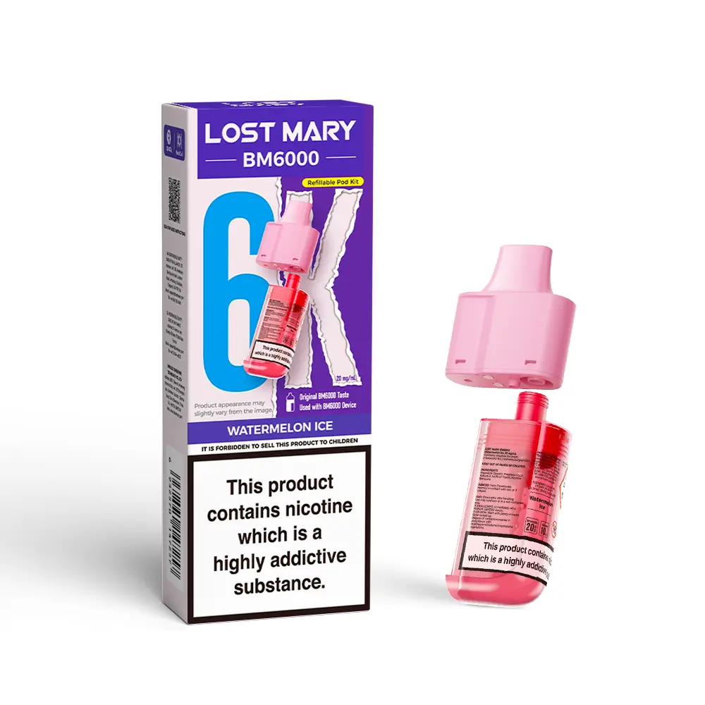 LOST MARY BM6000 WATERMELON ICE PREFILLED REFILL PODS