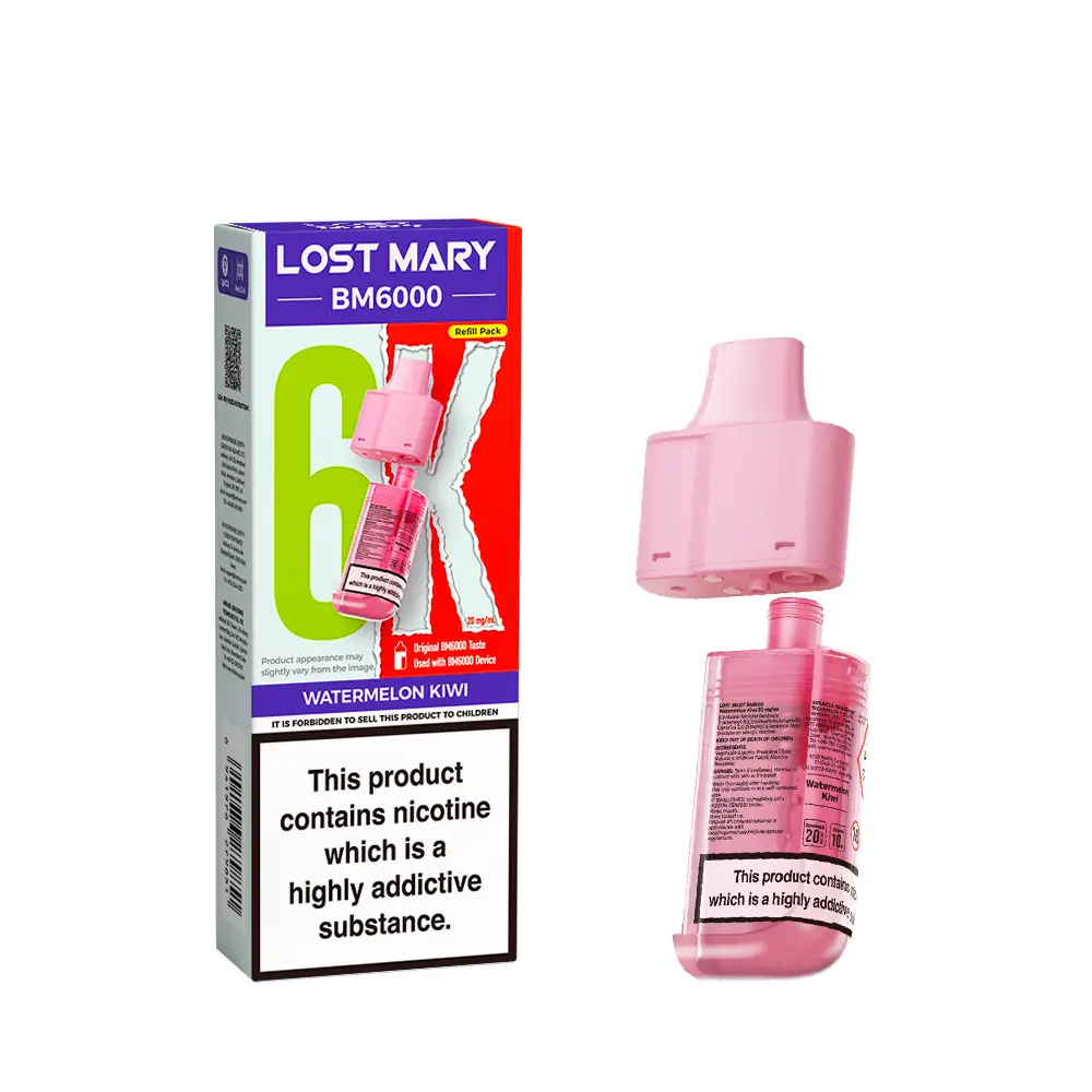 LOST MARY BM6000 WATERMELON KIWI PREFILLED REFILL PODS