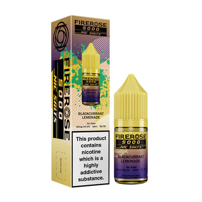 BLACKCURRANT LEMONADE NICOTINE SALT E-LIQUID BY FIREROSE 5000