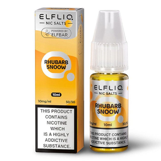 RHUBARB SNOOW NICOTINE SALT E-LIQUID BY ELFLIQ - ELFBAR