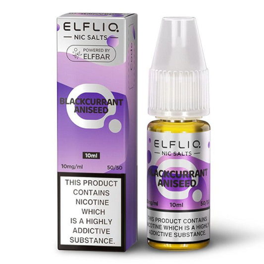 BLACKCURRANT ANISEED NICOTINE SALT E-LIQUID BY ELFLIQ - ELFBAR